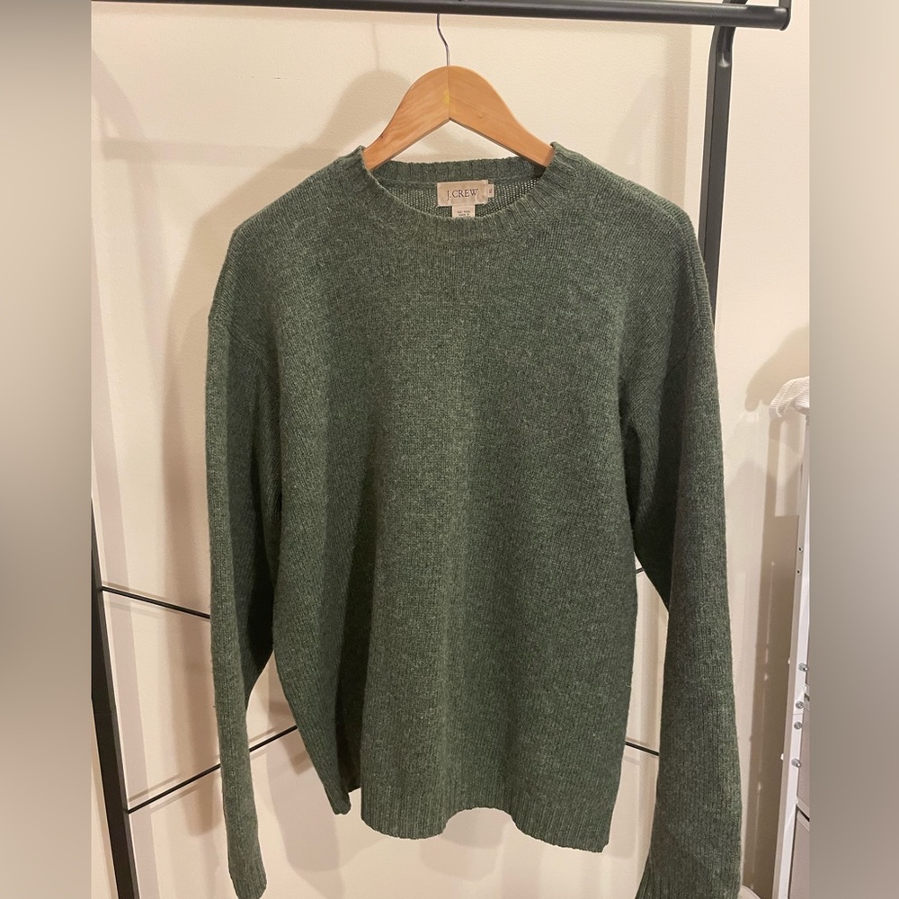 JCrew Vintage Woolen Sweater Green